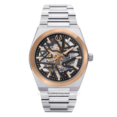 CHRIST VERRA LUXERNO CV 110819G-14 BLK Silver Rosegold Stainless Steel